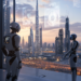 hrhamid A futuristic city skyline of Dubai with holographic d 98870804 412c 4af6 b538 a4e4dffa7f22 2